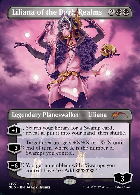 【Foil】(SLD-RB)Liliana of the Dark Realms/闇の領域のリリアナ【No.1107】【英語】