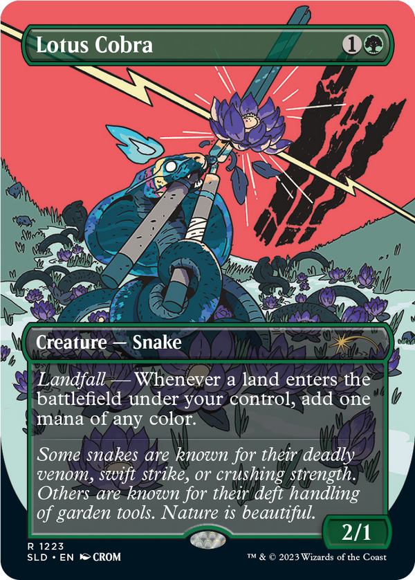 【Foil】(SLD-RG)Lotus Cobra/水蓮のコブラ【No.1223】【英語】