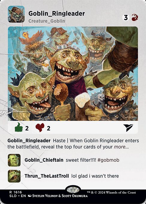 【Foil】(SLD-RR)Goblin Ringleader/ゴブリンの首謀者【No.1616】【英語】