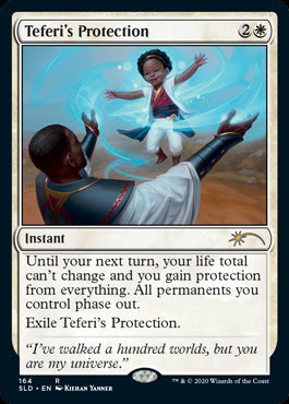 【Foil】(SLD-RW)Teferi's Protection/テフェリーの防御【英語】