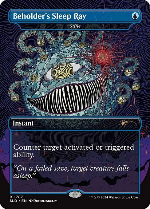 【Foil】(SLD-RU)『Beholder's Sleep Ray』Stifle/もみ消し【No.1787】【英語】