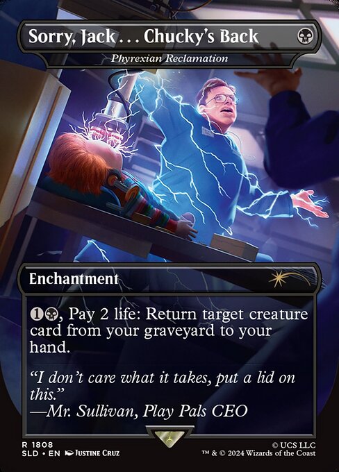 (SLD-RB)『Sorry, Jack…Chunky's Back』Phyrexian Reclamation/ファイレクシア流再利用【No.1808】【英語】