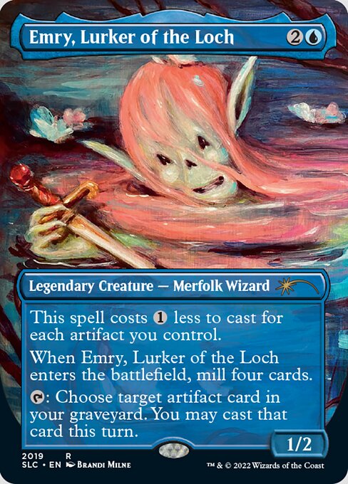 【Foil】(SLC-RU)Emry, Lurker of the Loch/湖に潜む者、エムリー【No.2019】【英語】