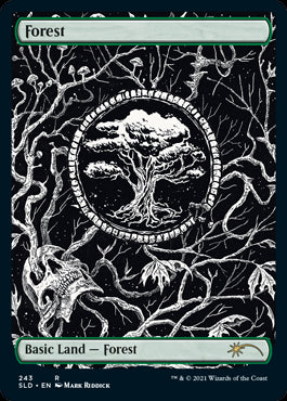 【Foil】(SLD-RL)Forest/森【No.243, Illus. Mark Riddick】【英語】