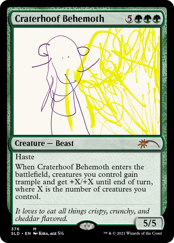 (SLD-MG)Craterhoof Behemoth/孔蹄のビヒモス【No.376】【英語】