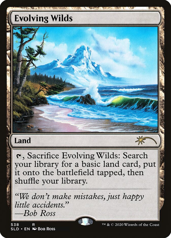 【Foil】(SLD-RL)Evolving Wilds/進化する未開地【No.538, Illus. Bob Ross】【英語】