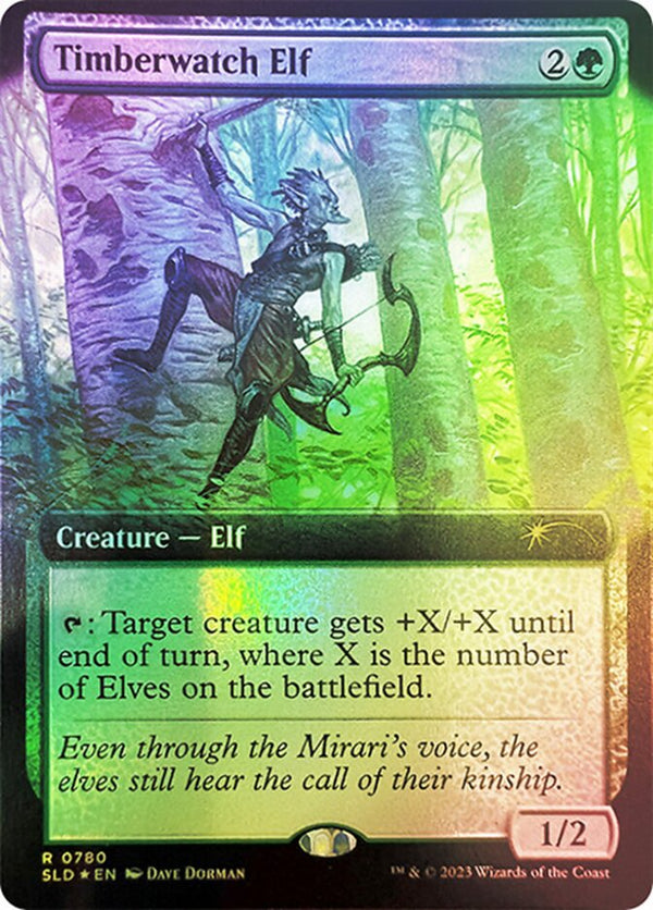 【Foil】(SLD-RG)Timberwatch Elf/森林守りのエルフ【No.780】【英語】