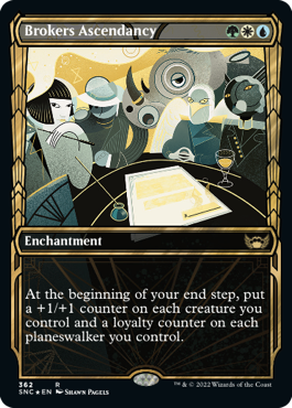 【Foil】【黄金時代・箔押し】(SNC-RM)Brokers Ascendancy/斡旋屋一家の隆盛【英語】
