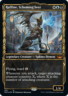 【Foil】【黄金時代・箔押し】(SNC-MM)Raffine, Scheming Seer/策謀の予見者、ラフィーン【英語】