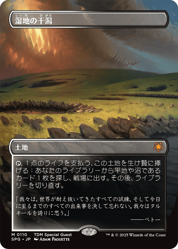 【ボーダーレス】(SPG-ML)Marsh Flats/湿地の干潟【No.0110】【英語】
