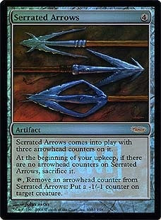 【Foil】(Promo-FNM)Serrated Arrows/鋸刃の矢【英語】