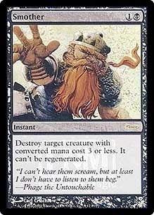 【Foil】(Promo-FNM)Smother/燻し【英語】