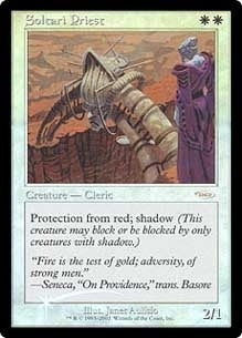 【Foil】(Promo-FNM)Soltari Priest/サルタリーの僧侶【英語】
