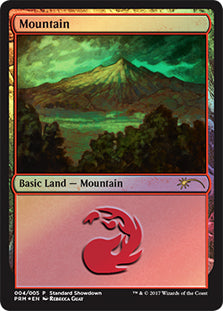 【Foil】(Promo-Standard_Showdown_2017)Mountain/山【英語】