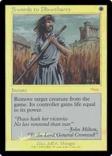 【Foil】(Promo-FNM)Swords to Plowshares/剣を鍬に【英語】