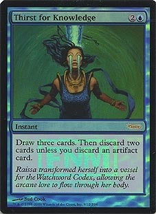 【Foil】(Promo-FNM)Thirst for Knowledge/知識の渇望【英語】