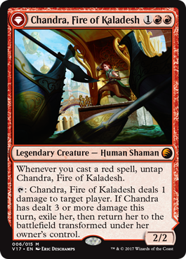 (V17-MR)Chandra, Fire of Kaladesh/カラデシュの火、チャンドラ【英語】
