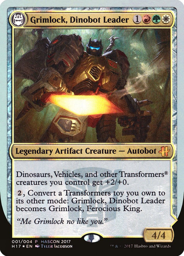 【Foil】(Promo-Hascon)Grimlock, Dinobot Leader【英語】