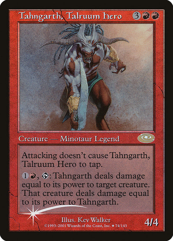 【Foil】(PLS-RR)Tahngarth, Talruum Hero/タールルームの勇士ターンガース★絵違い【英語】