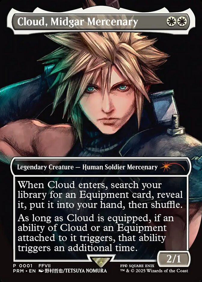 ミッドガルの傭兵、クラウド　PTプロモ　英語版 Promo-Pro_Tour)Cloud, Midgar Mercenary/ミッドガルの傭兵