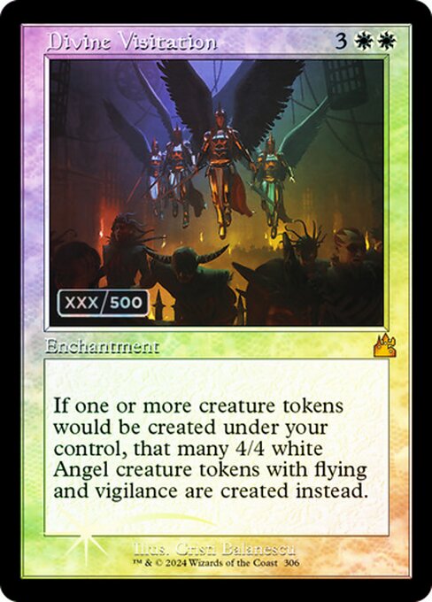 【ダブルレインボウ・Foil】【Serial Number】【旧枠】(RVR-MW)Divine Visitation/神聖な訪問【英語】