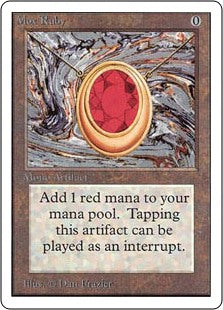 ※値下げ不可　MTG　Mox Ruby　モックスルビー　サインド　mox 2ED-RA)Mox Ruby【英語】 – ENNDAL GAMES
