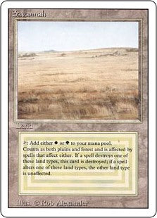 MTG Savannah　サバンナ ①　英語版　リバイズド 買取：《Savannah》[3ED] 土地R | 日本最大級 MTG通販サイト