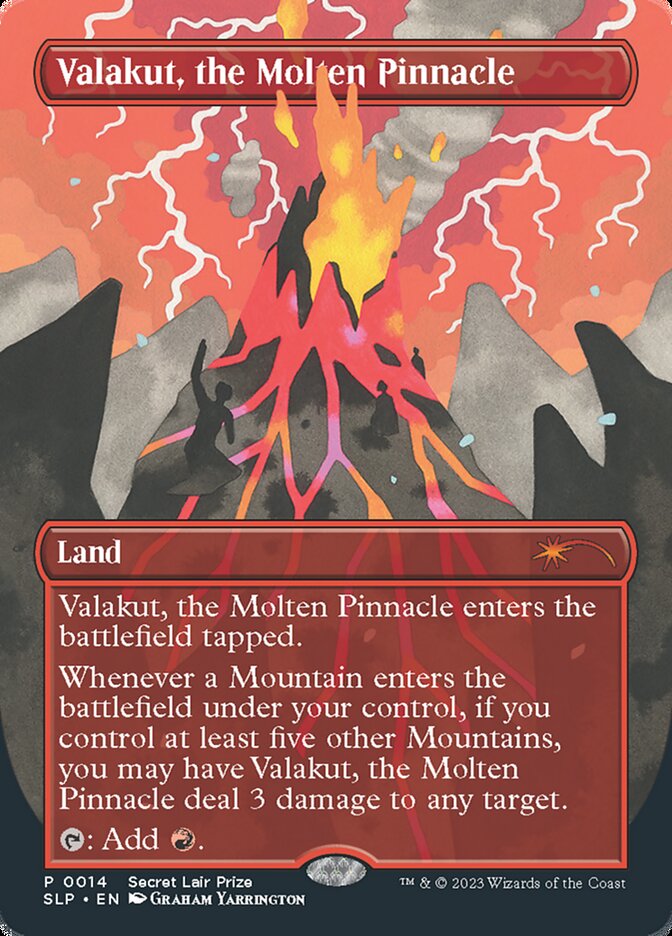 Foil】(Promo-SLP)Valakut, the Molten Pinnacle/溶鉄の尖峰