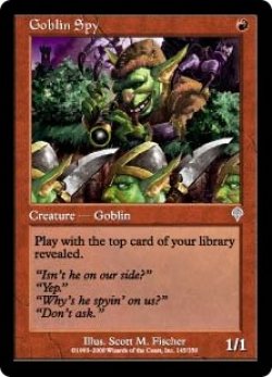 画像1: 【Foil】(INV-UR)Goblin Spy/ゴブリンのスパイ(英,EN)