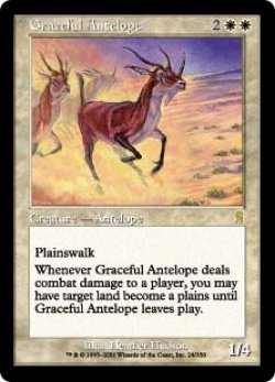 画像1: 【Foil】(ODY-RW)Graceful Antelope/優雅なアンテロープ(英,EN)