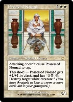 画像1: 【Foil】(TOR-RW)Possessed Nomad/取り憑かれた遊牧の民(英,EN)