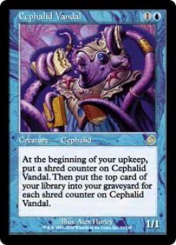 画像1: 【Foil】(TOR-RU)Cephalid Vandal/セファリッドの文化破壊者(英,EN)