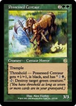 画像1: 【Foil】(TOR-RG)Possessed Centaur/取り憑かれたケンタウルス(英,EN)