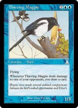 画像1: 【Foil】(UDS-UU)Thieving Magpie/泥棒カササギ(英,EN)