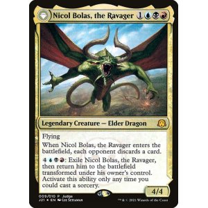 画像: (Promo-Judge)Nicol Bolas, the Ravager/破滅の龍、ニコル・ボーラス