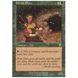 画像: (7ED-R)Elvish Piper/エルフの笛吹き(JP)