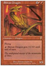 画像: $FOIL$(7ED-R)Shivan Dragon/シヴ山のドラゴン(日,JP)