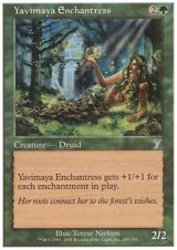 画像: $FOIL$(7ED-U)Yavimaya Enchantress/ヤヴィマヤの女魔術師(日,JP)