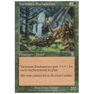 画像: $FOIL$(7ED-U)Yavimaya Enchantress/ヤヴィマヤの女魔術師(日,JP)