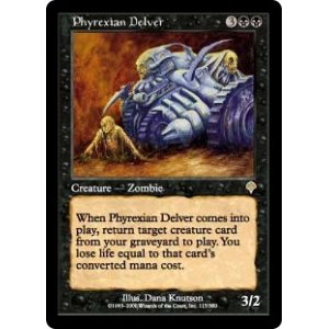 画像: 【Foil】(INV-RB)Phyrexian Delver/ファイレクシアの発掘者(日,JP)