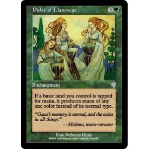 画像: 【Foil】(INV-UG)Pulse of Llanowar/ラノワールの脈動(日,JP)