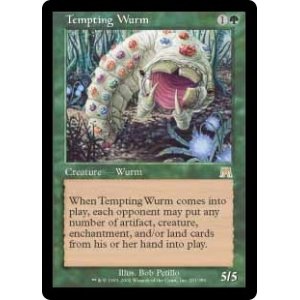 画像: 【Foil】(ONS-RG)Tempting Wurm/誘うワーム(日,JP)