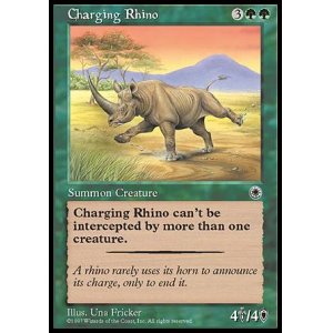 画像: (Po1-Rare)Charging Rhino/突進するサイ(日,Japanese)