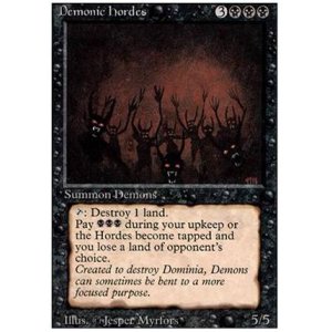 画像: 【黒枠FBB】(3ED-R)Demonic Hordes(伊,Ita,独,ger,仏,Fra)