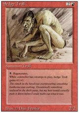 画像: 【黒枠FBB】(3ED-R)Sedge Troll(伊,Ita,独,ger,仏,Fra)