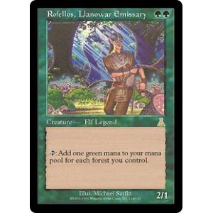 画像: 【Foil】(UDS-RG)Rofellos, Llanowar Emissary/ラノワールの使者ロフェロス(日,JP)