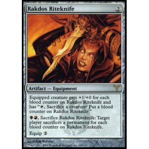 画像: 【FOIL】(DIS-R)Rakdos Riteknife/ラクドスの儀式刀(日,JP)