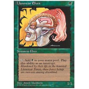 画像: (4ED-FBB-C)Llanowar Elves/ラノワールのエルフ(日,JP)