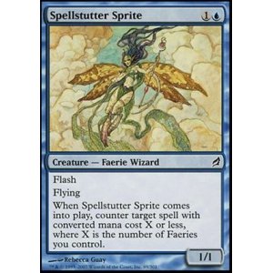 画像: $FOIL$(LRW-C)Spellstutter Sprite/呪文づまりのスプライト(日,JP)