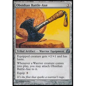 画像: $FOIL$(MOR-UA)Obsidian Battle-Axe/黒曜石の戦斧(日,JP)